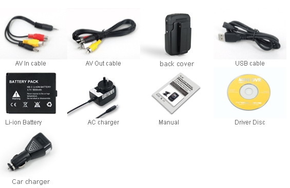 VSDS92LM Portable DVR with Bullet camera, Outdoor Sport Mini DVR with Motion Activation Support 32GB SD Card